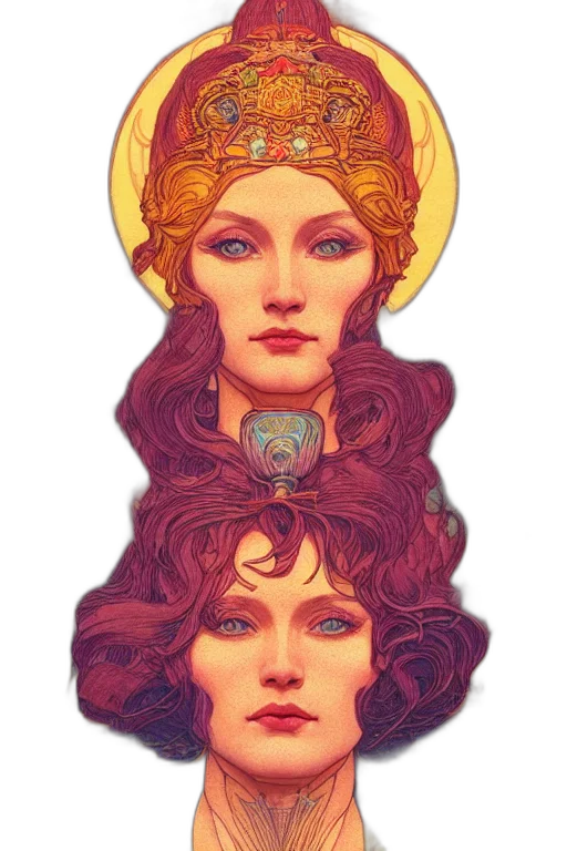 crown, face, jewelry, fantasy art transparent PNG cut-out