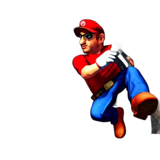 staff, weapon, pixel art, 3d render transparent PNG cut-out