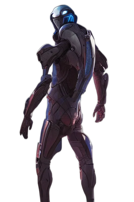 robot, weapon, jacket, concept art transparent PNG cut-out