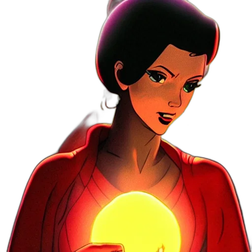 jewelry, comic book art, concept art, cartoon, red, scarlett, johansson, genie transparent PNG cut-out
