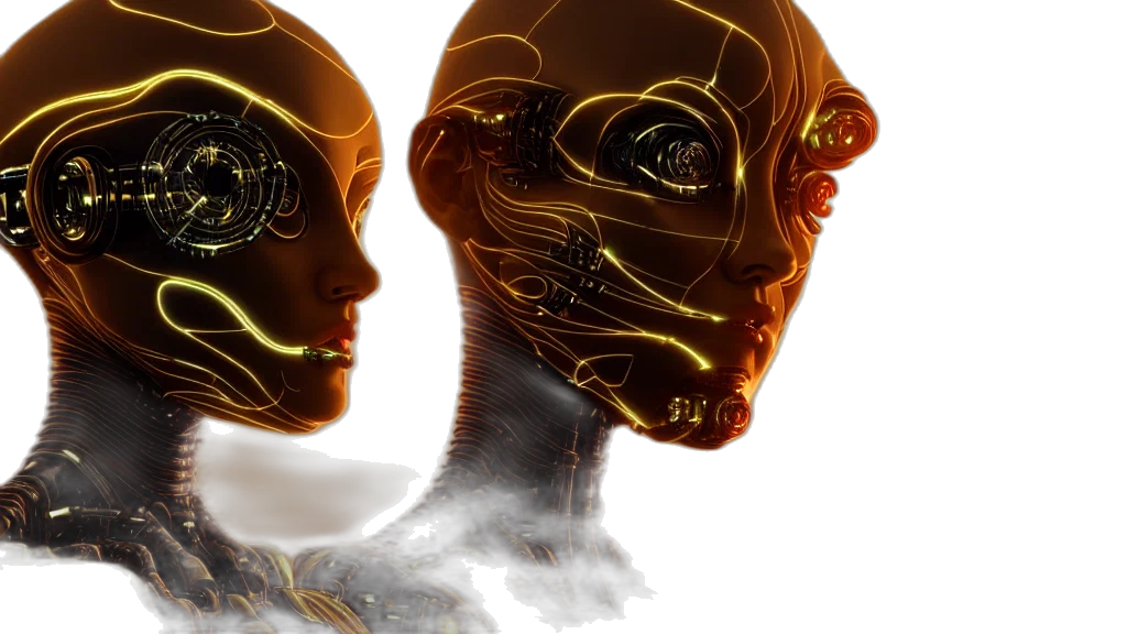 mask, concept art, cyberpunk, 3d render transparent PNG cut-out