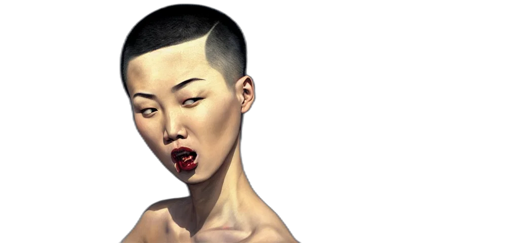 face, mask, photorealistic, concept art, 3d render, oil painting, wide, full transparent PNG cut-out