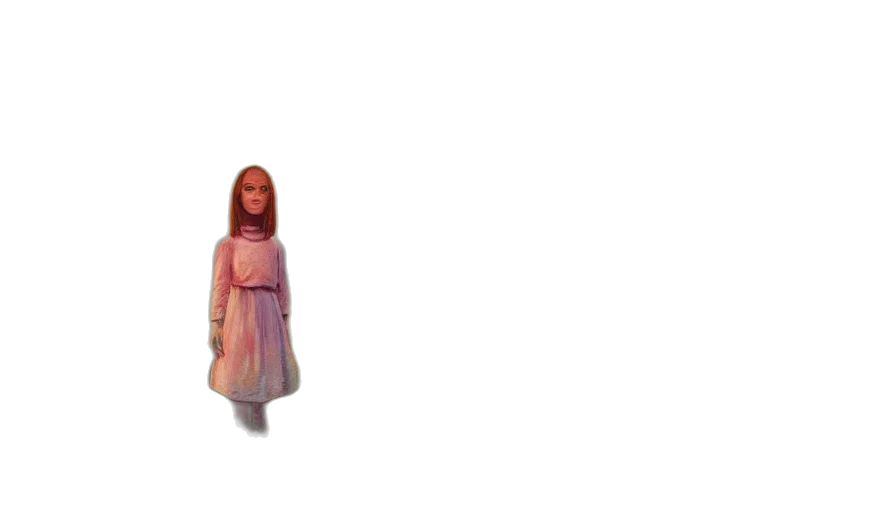 dress, creature, robot, hair transparent PNG cut-out