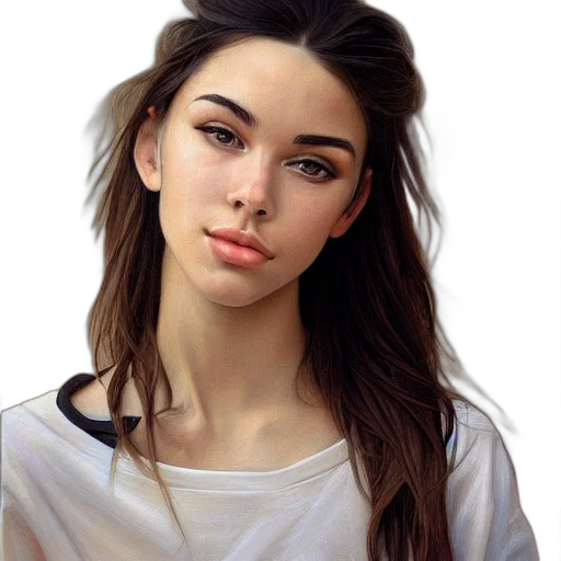 face, jewelry, dress, hair transparent PNG cut-out
