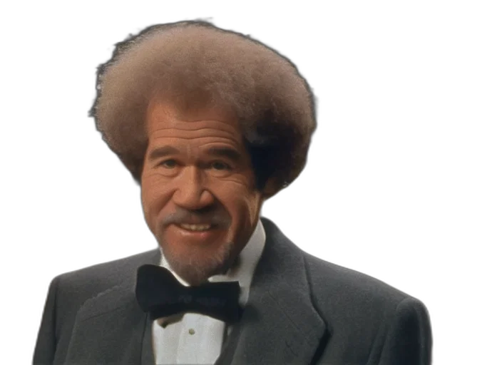 hair, hat, face, crown, bob, ross, godfather, vito transparent PNG cut-out