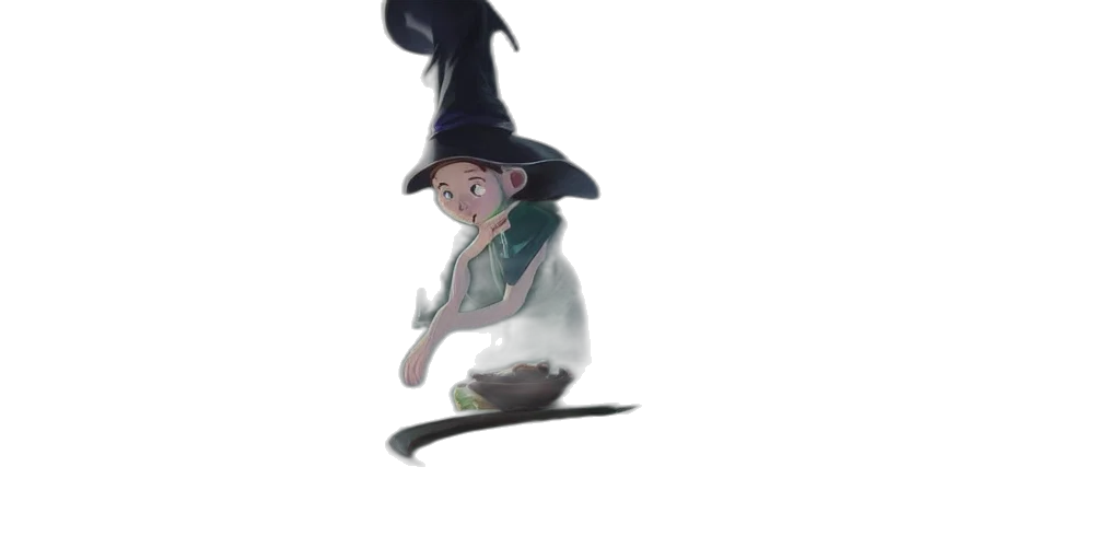 hat, staff, creature, dragon transparent PNG cut-out