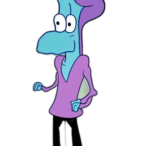 jacket, staff, hat, creature, cartoon, concept art, 3d render, vaporwave transparent PNG cut-out