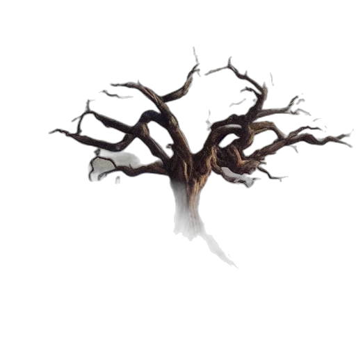 tree, hair, crown, staff transparent PNG cut-out