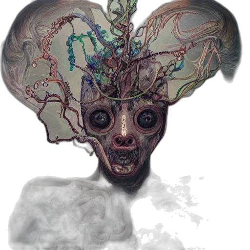 mask, crown, face, creature transparent PNG cut-out
