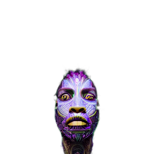 mask, creature, face, robot, 3d render, pixel art, cyberpunk, fantasy art transparent PNG cut-out