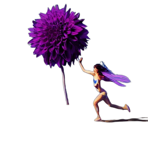 umbrella, flower, staff, weapon transparent PNG cut-out