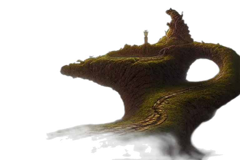 dragon, tree, creature, crown transparent PNG cut-out
