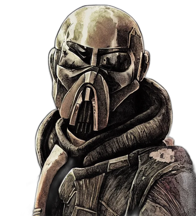 mask, face, jacket, concept art transparent PNG cut-out