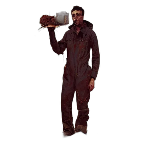 staff, jacket, weapon, robot transparent PNG cut-out
