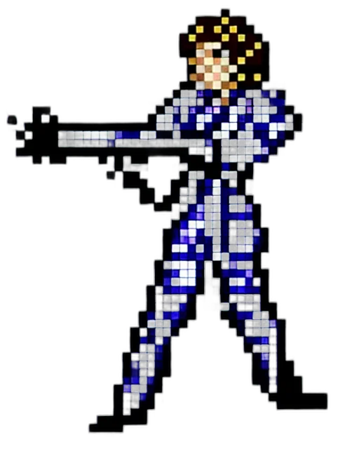 staff, weapon, robot, sword, pixel art, cyberpunk, vaporwave, concept art transparent PNG cut-out