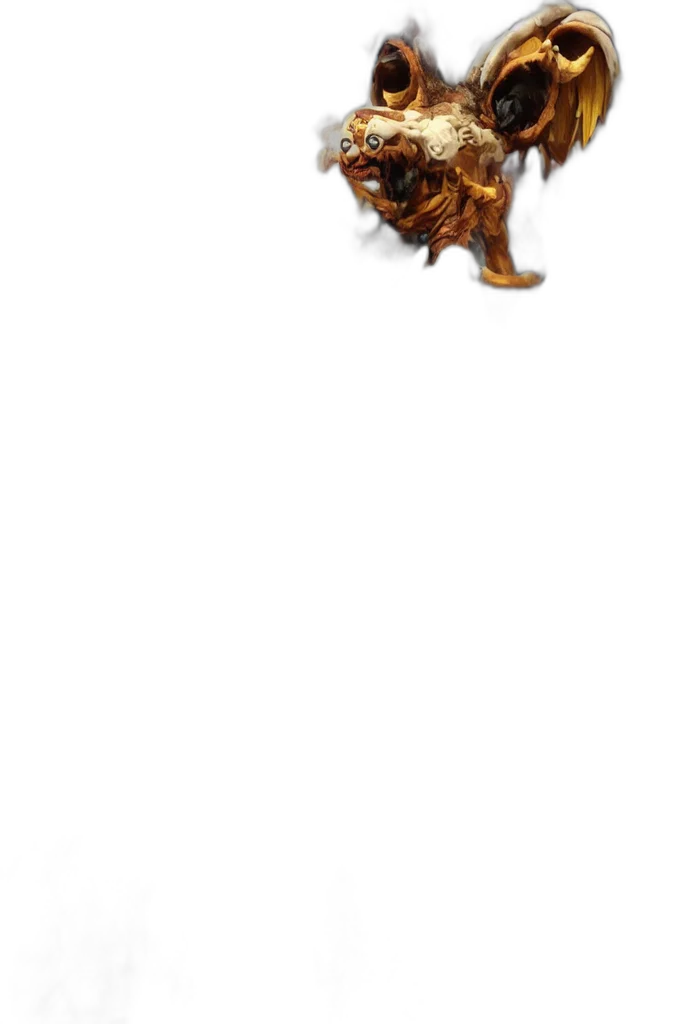 dragon, animal, creature, staff transparent PNG cut-out