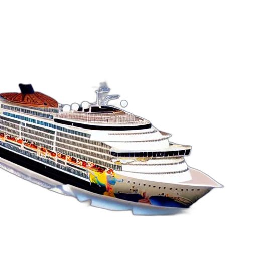 photorealistic, 3d render, concept art, cruise transparent PNG cut-out