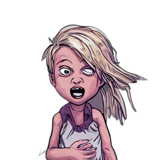 face, hair, creature, comic book art transparent PNG cut-out