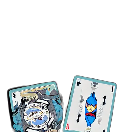concept art, batman, playing, cards, superman, templeton, comic, book transparent PNG cut-out