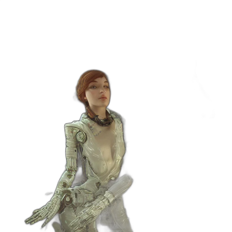 staff, robot, weapon, jacket transparent PNG cut-out