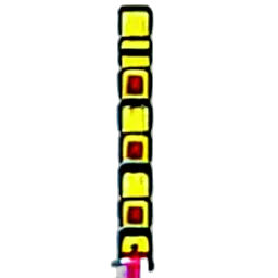 staff, jewelry, weapon, car, pixel art, concept art, 3d render, neon transparent PNG cut-out