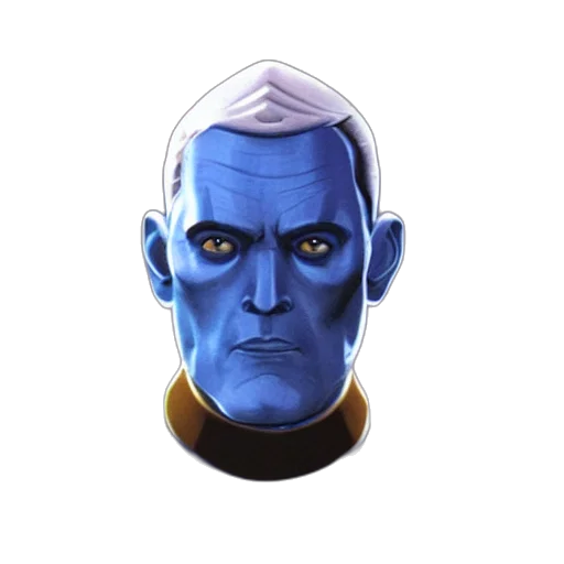 face, mask, staff, robot, concept art, fantasy art, 3d render, comic book art transparent PNG cut-out