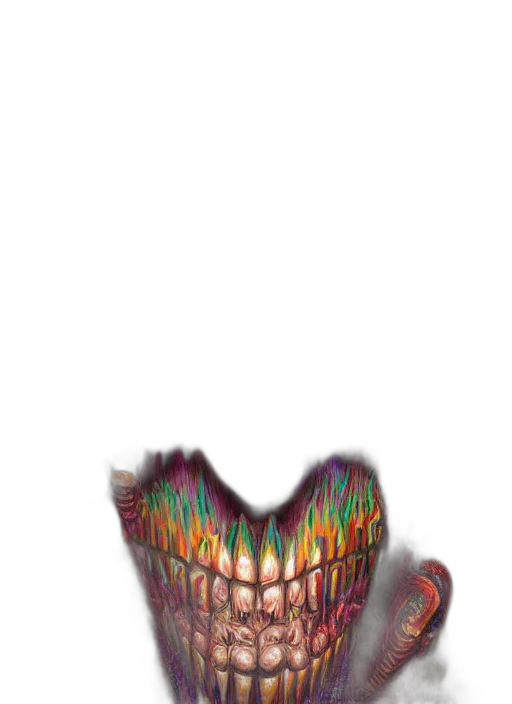 creature, mask, dragon, crown transparent PNG cut-out