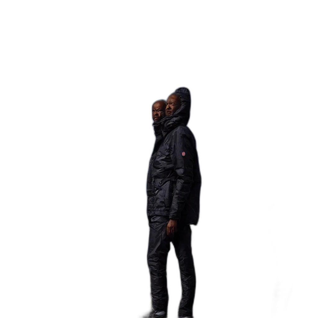 jacket, mask, umbrella, creature transparent PNG cut-out