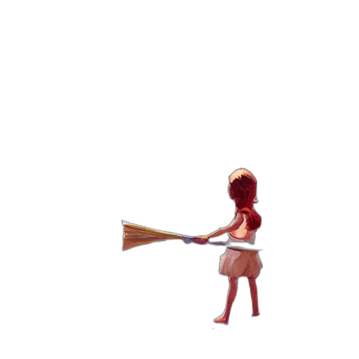 staff, hair, weapon, umbrella transparent PNG cut-out