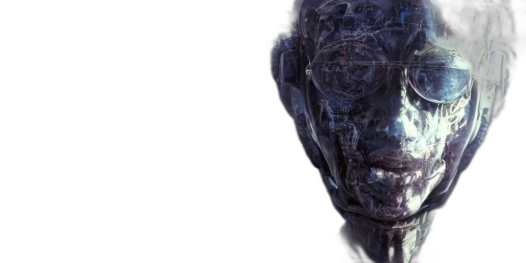 robot, face, mask, creature transparent PNG cut-out