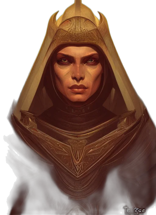 face, mask, staff, crown, fantasy art, concept art, comic book art, pixel art transparent PNG cut-out