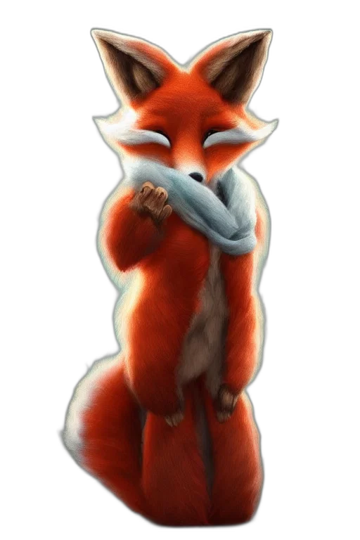 animal, creature, staff, concept art, watercolor, 3d render, pixel art, red transparent PNG cut-out