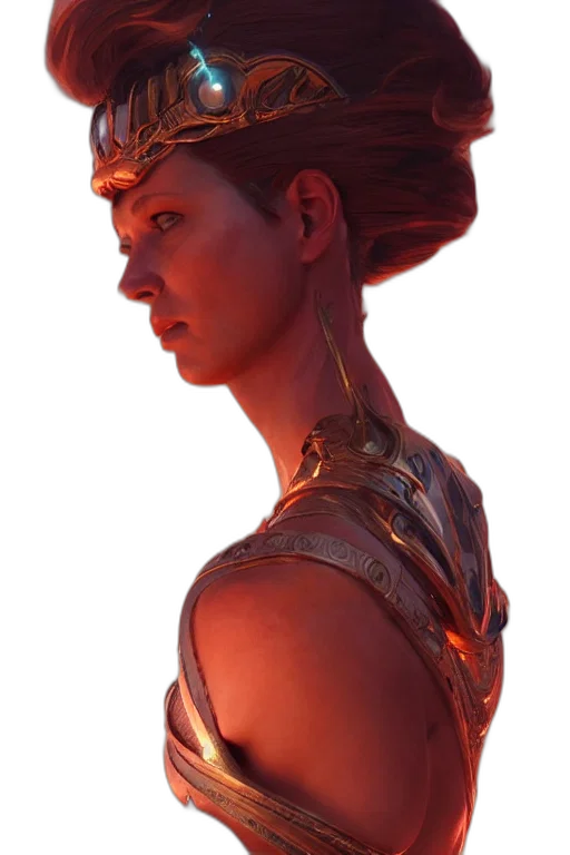 face, crown, staff, jewelry transparent PNG cut-out