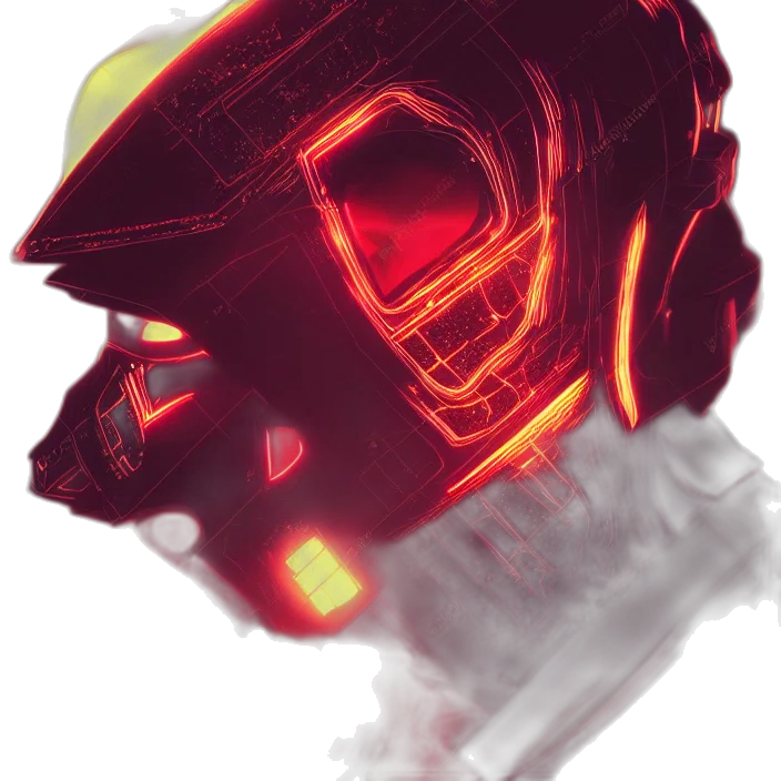 robot, mask, face, weapon transparent PNG cut-out