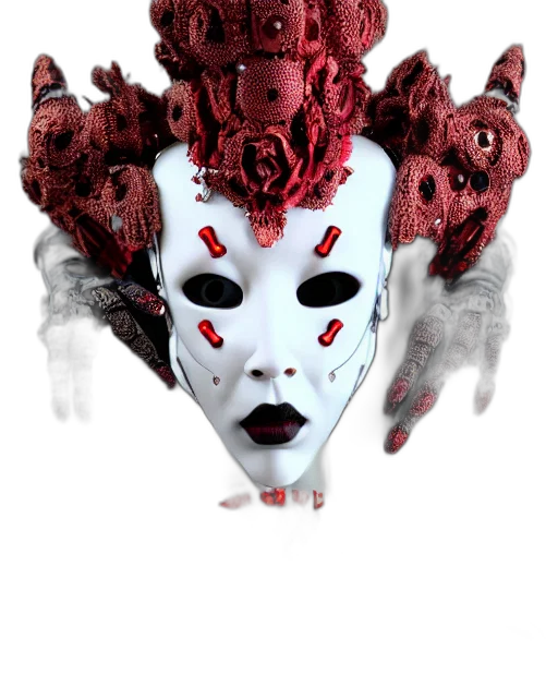 mask, crown, creature, face transparent PNG cut-out