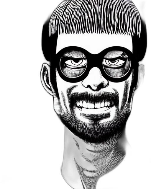 face, hair, cartoon, comic book art transparent PNG cut-out