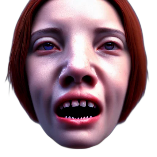 face, mask, creature, robot, 3d render, photorealistic, concept art, pixel art transparent PNG cut-out