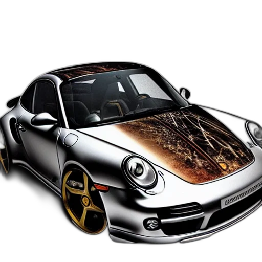 car, photorealistic, 3d render, concept art transparent PNG cut-out
