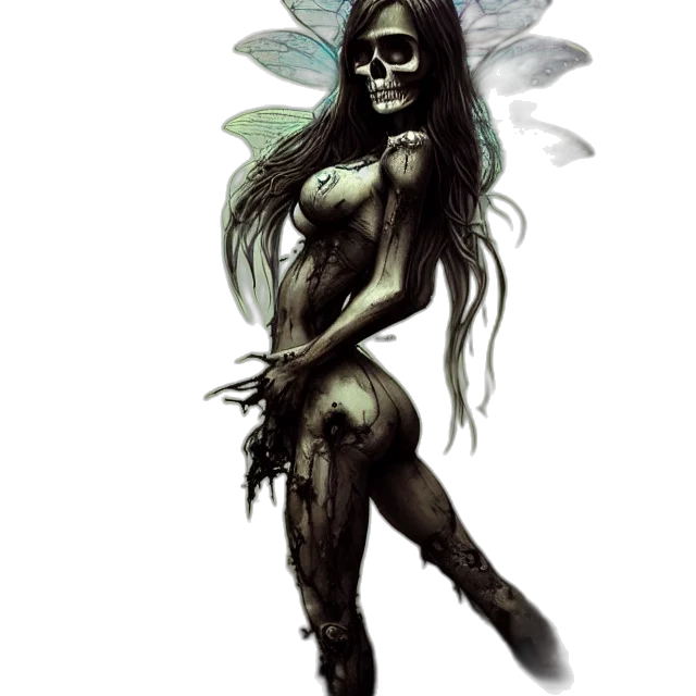 creature, mask, dress, concept art, fantasy art, comic book art, watercolor, dark transparent PNG cut-out