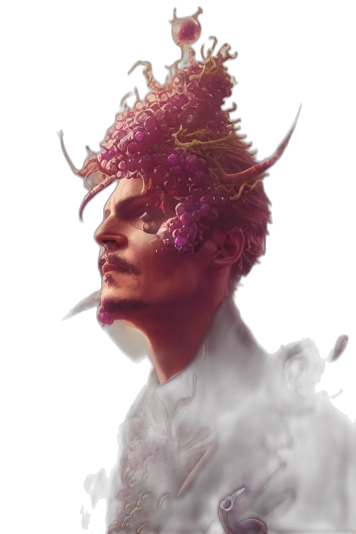 crown, face, mask, dragon, concept art, fantasy art, photorealistic, cyberpunk transparent PNG cut-out