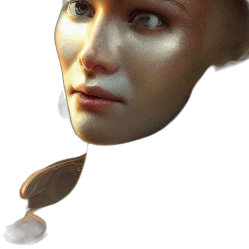 face, hat, mask, crown, 3d render, concept art, photorealistic, fantasy art transparent PNG cut-out