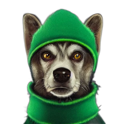 hat, animal, staff, jacket transparent PNG cut-out