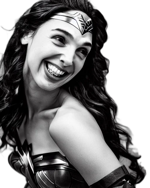 comic book art, gal, gadot, crinkles transparent PNG cut-out
