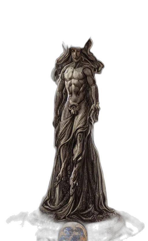 dress, staff, creature, jewelry transparent PNG cut-out
