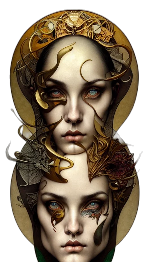 face, mask, crown, jewelry transparent PNG cut-out