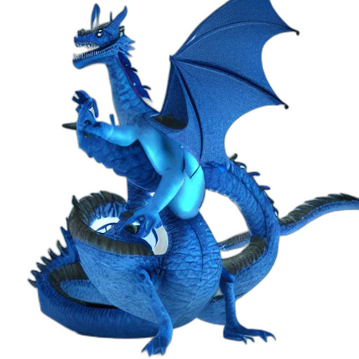dragon, animal, creature, 3d render transparent PNG cut-out