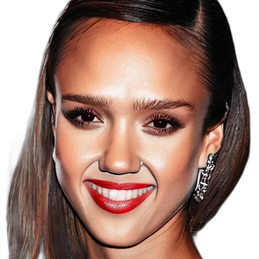 face, hair, jewelry, photorealistic transparent PNG cut-out