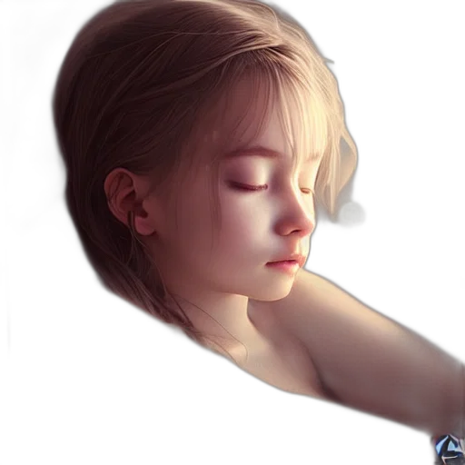 face, hair, mask, robot, photorealistic, oil painting, fantasy art, watercolor transparent PNG cut-out