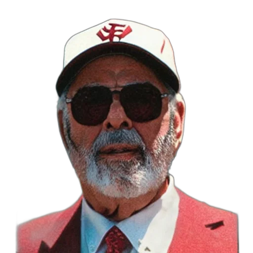 hat, jacket, staff, face, photorealistic, baseball, card, francis transparent PNG cut-out