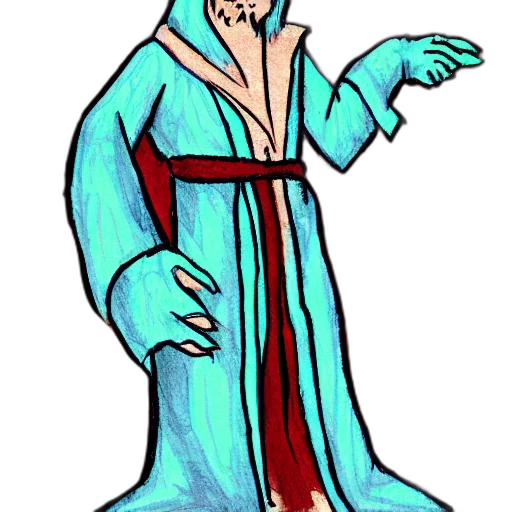 dress, staff, concept art, cartoon transparent PNG cut-out